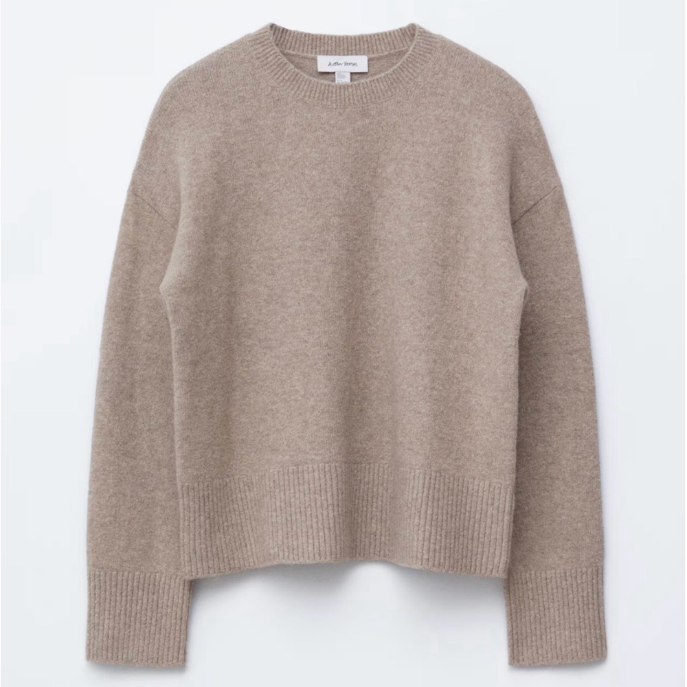 & Other Stories Relaxed Fit Knitted Sweater - Mole Beige